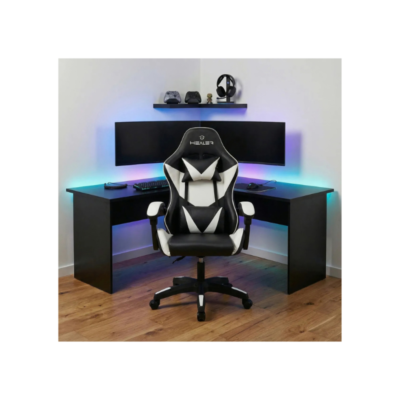 Cadeira Gamer Lancer Preta e Branca