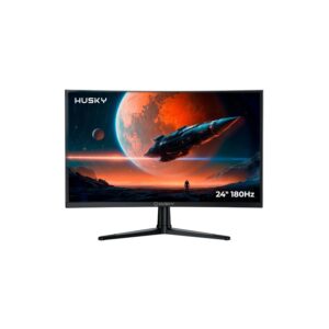 Monitor Gamer Curvo Husky Boreal 24″, FHD, 180Hz, 1ms