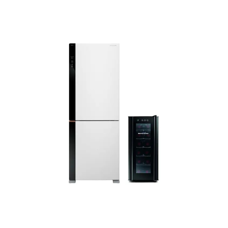 Combo Geladeira Inteligente B= Smart 500L Cor Branca + Adega 12 Garrafas