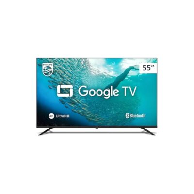 PHILIPS, Smart TV, 55'' 4K UHD Google TV Comando de Voz, HDR