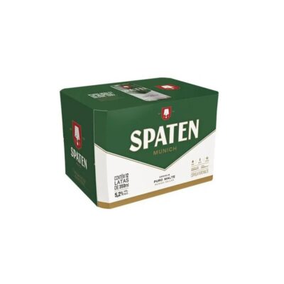 Cerveja Spaten Puro Malte Munich Helles Lager - 12 Unidades Lata 350ml