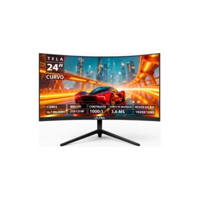 Monitor Ultra Gamer Curvo 24 Full Hd 144hz