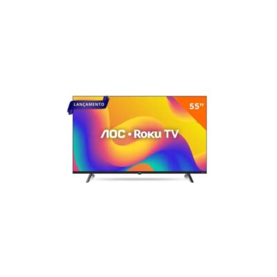 Smart TV 55 Polegadas AOC Roku TV LED 4K