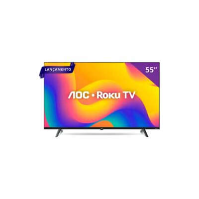 Smart TV 55" AOC 4K Roku Alexa Dolby