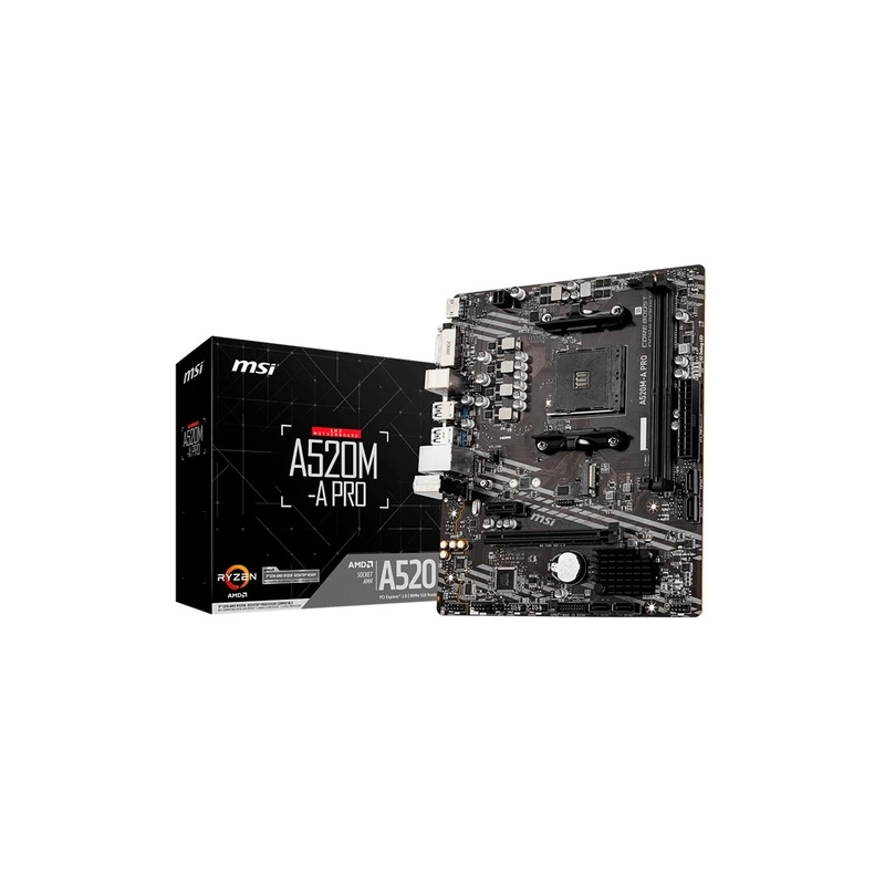 Placa-Mãe MSI A520M-A PRO, AMD AM4