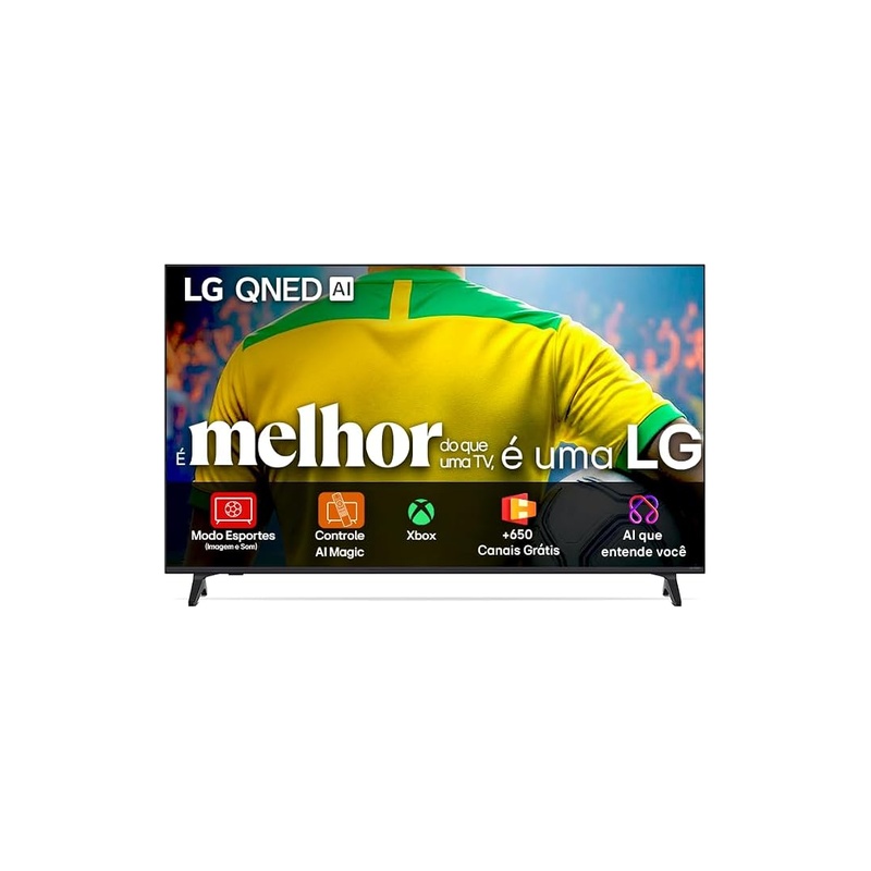 Smart TV 4K 50" LG QNED73 Games Google Cast Integrado