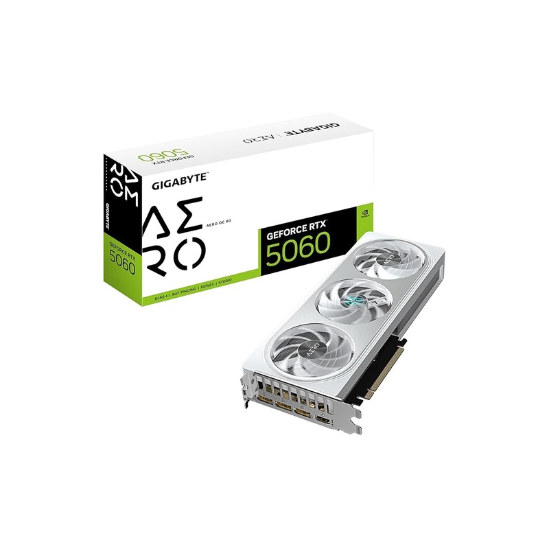 Placa de Vídeo Gigabyte RTX 5060 Aero OC, 8GB